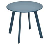 Hespéride - Mesa Auxiliar de jardín Redonda Saona Azul Pato Mate - 50 x 45 cm