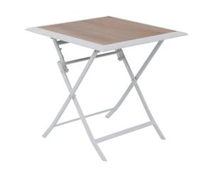 Hespéride Mesa Azua Plegable Cuadrada Blanco