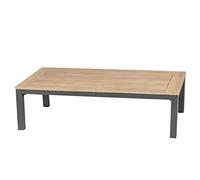 Hespéride - Mesa Baja Rectangular de jardín Emperia Grafito - 130 x 69 x 36 cm