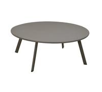 Hespéride - Mesa de Centro Saona Cafe, Acero Inoxidable, Resistente a los Rayos UV, 90 x 35 cm - para jardín, terraza y balcón