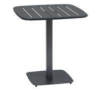 Hespéride - Mesa de jardín alegoria 2 plazas 70x70cm Gris Grafito