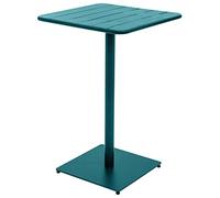 Hespéride - Mesa de jardín Alta Phuket Azul Pato - 2 plazas