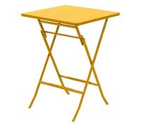 Hespéride - Mesa de jardín Alta Plegable Greensboro Amarillo Mostaza - 2 Asientos