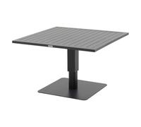 Hespéride - Mesa de jardín Cuadrada elevable salimia de Grafito 110 x 110 x 69 cm de Aluminio
