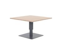 Hespéride - Mesa de jardín Cuadrada elevable Salimia, Gris Grafito - 110 x 110 x 69 cm - Aluminio con Revestimiento epoxi Resistente a la oxidación