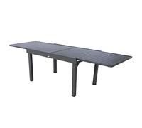 Hesperide Mesa de Jardín Extensible 10 Personas Piazza - L. 135/270 cm - Negro grafito