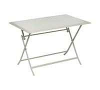 Hespéride - Mesa de jardín Plegable Rectangular de Arcilla Azua - 4 plazas - Aluminio con Revestimiento epoxi antioxidante