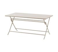 Hespéride - Mesa de jardín Rectangular Plegable Greensboro - Arcilla - 6 plazas de Acero