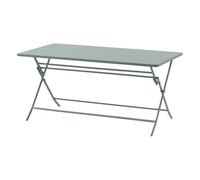 Hespéride - Mesa de jardín Rectangular Plegable Greensboro Verde Oliva 6 plazas de Acero