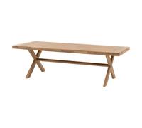 Hespéride - Mesa de jardín Rectangular Xenia Beige - 10 plazas - Acacia - Mobiliario de Exterior para terraza, balcón y Patio