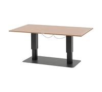 Hespéride - Mesa de jardín Rectangular elevable salimia Grafito y Miel 150 x 80 x 69 cm de Aluminio