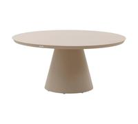 Hespéride - Mesa Redonda de jardín Yconia de Arcilla - 8 plazas - Aluminio con Revestimiento epoxi antioxidante - Mobiliario de Exterior para terraza, balcón y Patio
