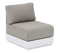 Hespéride - Silla de jardín Allure Blanco - Gris Mineral/Blanco