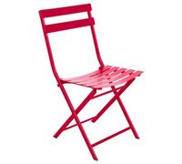 Hespéride - Silla de jardín Plegable Greensboro Grenade - Acero Reforzado Resistente a la oxidación - Dimensiones 50 x 42 x 81 cm - Muebles de Exterior Plegables