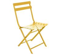 Hespéride - Silla de jardín Plegable Greensboro Mostaza - Acero Reforzado Resistente a la oxidación - Dimensiones 50 x 42 x 81 cm - Muebles de Exterior Plegables