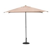 Hespéride - Sombrilla Cuadrada de Soja y Trigo - 2,5 x 2,5 m - Alta protección UV, Capota extraíble, Repelente al Agua y Ajustable - Estructura de Acero Resistente a la oxidación