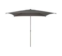 Hespéride - Sombrilla reclinable Cuadrada Recta de Soja 2,5x2,5m café
