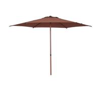 Hespéride - Sombrilla reclinable Redonda Recta SOYA 2,7 m Caoba