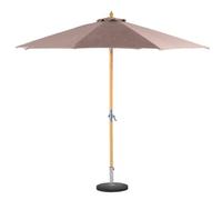 Hespéride - Sombrilla Recta tinaei Taupe - 3 m - Olefina Bambú Certificado FSC
