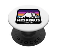 Hesperus Ski Area Colorado Esquí Snowboard Viaje Familiar PopSockets PopGrip Adhesivo