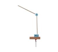Hess 10252 - Soporte para móvil de Madera, Color Azul Natural