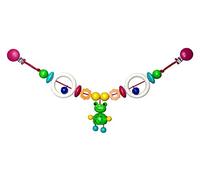 Hess 12988 - Juguete de madera basinet, cochecito clip-on, diseño rana Toni