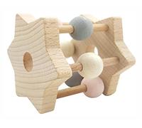 Hess Holzspielzeug 11001 - Sonajero de Madera, Color Rosa