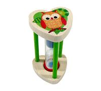 Hess 14582 - Portaescobillas de madera con temporizador, diseño de búho