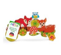 Hess Holzspielzeug 30303 - Perchero de Madera, Serie de Animales del Bosque, con 5 Ganchos, para niños, Hecho a Mano, como Punto de atracción en Cada habitación Infantil y Pasillo