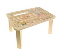 Hess Holzspielzeug 30372 - Reposapiés de madera, ratón Ella, taburete para niños, decoración hecha a mano para habitación de bebé y niño pequeño