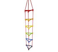 Hess Holzspielzeug 31107 - Escalera de Madera Triangular Hecha a Mano, para niños a Partir de 3 años, Aprox. 200 x 30 x 30 cm, para diversión ilimitada en la Escalada en casa y en el jardín