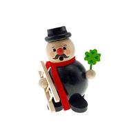 Hess Holzspielzeug 40006 - Figura de Incienso de Madera para ahumador, Aprox. 12 cm, decoración para la época de Adviento y Navidad de los Montes Metálicos