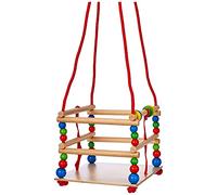 Hess UNE Balançoire en Bois pour Les Bébés Columpio de celosía de Madera, Multicolor (31101)