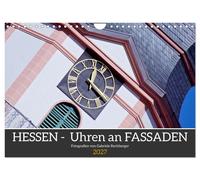 Hessen - Uhren an Fassaden (Wandkalender 2027 DIN A4 quer), CALVENDO Monatskalen
