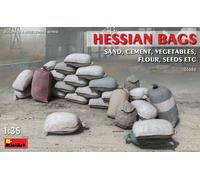 Hessian Bags Sand , Cement, Vegetables, Flour , Seeds Diorama Accesorios 1 :3 5