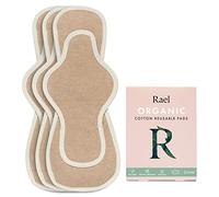 Hesta Organic Cotton PMS Relief Paño reutilizable Menstrual Sanitario 3 Almohadillas (Wing/Brown, jumbo(overnight))