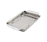Hestan Hestan Ovenbond bandeja de horno con rejilla de enfriamiento Acero inoxidable. 16.8x28.8 cm