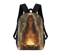Hestia, Goddess of The Hearth - Keeper of The Sacred Flame Mochila Escolar Infantil Impresa En 3D Para Niños, Mochilas De Viaje, Bolsas Para Libros Para Niños Estudiantes De Primaria 17inch
