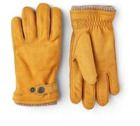 Hestra Bergvik Nubuck - Guantes aislados de cuero para clima frío para hombre - Bronceado - 8