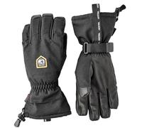 Hestra CZone Mountain - Guante unisex de 5 dedos, impermeable, resistente al viento, de cuero, para hombre y mujer, color negro, talla 10