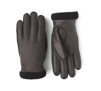 Hestra - Deerskin Primaloft Rib M Glove Dark Brown de Cuero - Talla 9 - Marrón Marrón 9