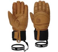 Hestra Fall Line - Guantes de piel con 5 dedos con forro, Corcho/Cork, 7
