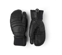 Hestra - Guantes de esquí - Army Leather Fall Line 3-Fingers Black/Black - Talla 10 - Negro Negro 10
