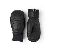 Hestra - Guantes de esquí - Mitt Army Leather Fall Line New Black / Black de Cuero - Talla 10 - Negro Negro 10