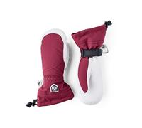 Hestra - Guantes de esquí mujer - Heli Ski W Mitt Bordeaux/Offwhite para Mujer de Cuero - Talla 7 - Burdeos Burdeos 7