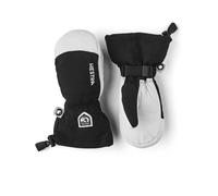 Hestra - Guantes de esquí niños - Army Leather Heli Ski Jr. Mitt Black de Cuero - Talla Infantil 6 - Negro Negro 6