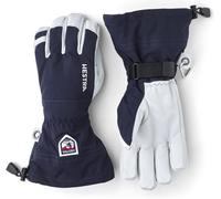 HESTRA - Guantes de heliesquí de Cuero Militar con guantelete, Mujer, Color Azul Marino, tamaño 9