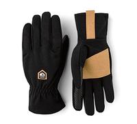 HESTRA Guantes de lana de merino, Negro , 8