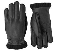 Hestra Guantes Deerskin Primaloft Rib Hombre - con dedos forro Invierno otoño/invierno - 8 HS negro