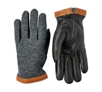 Hestra Guantes Deerskin Wool Tricot Hombre - de piel con forro Invierno otoño/invierno - 10 HS negro